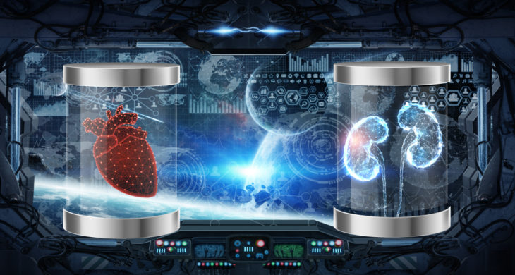 bioprinting in space for organ transplant